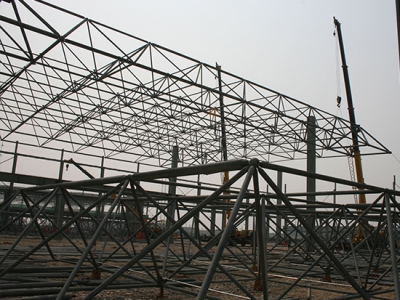 内蒙古大型干煤棚网架结构跨度